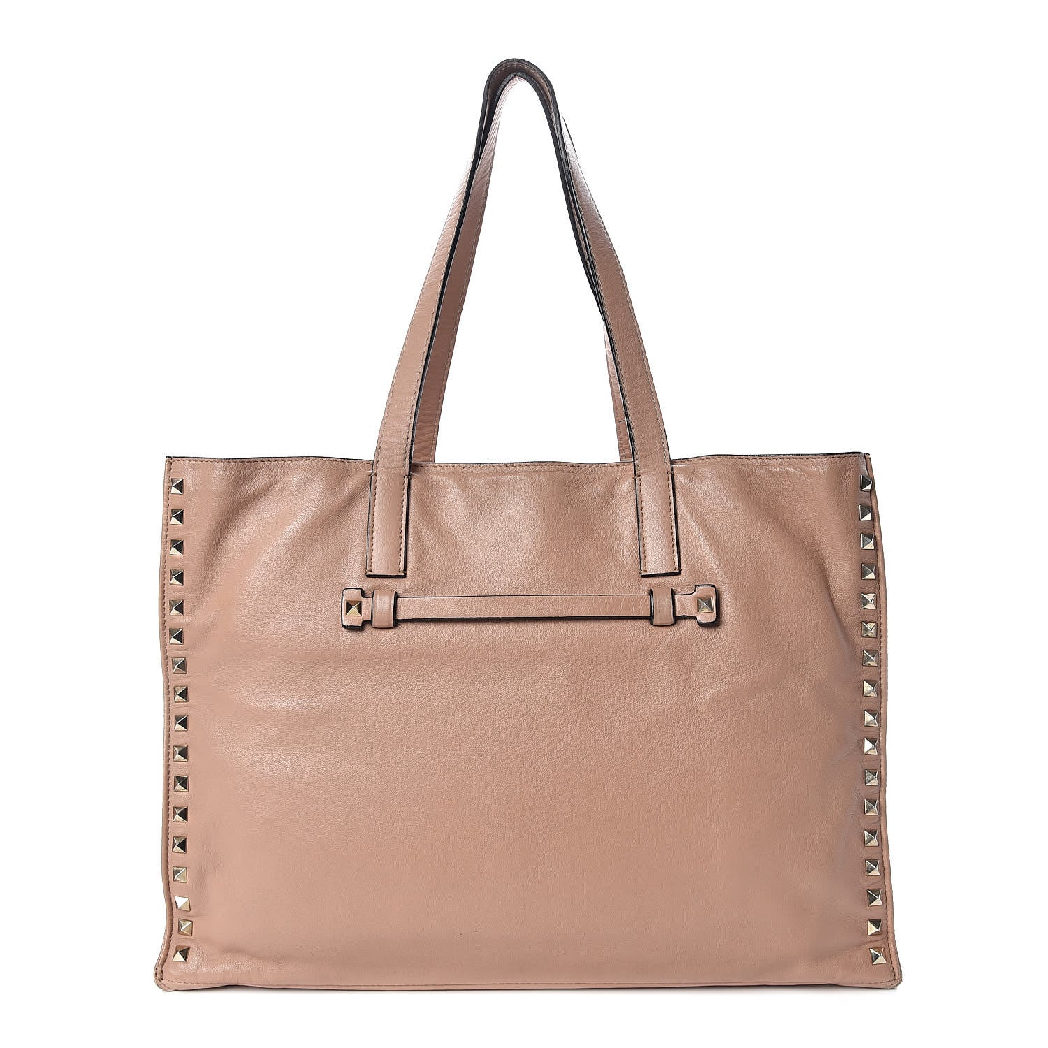 Valentino Garavani Nappa Medium Rockstud Soft Tote Soft Noisette 1 of 18