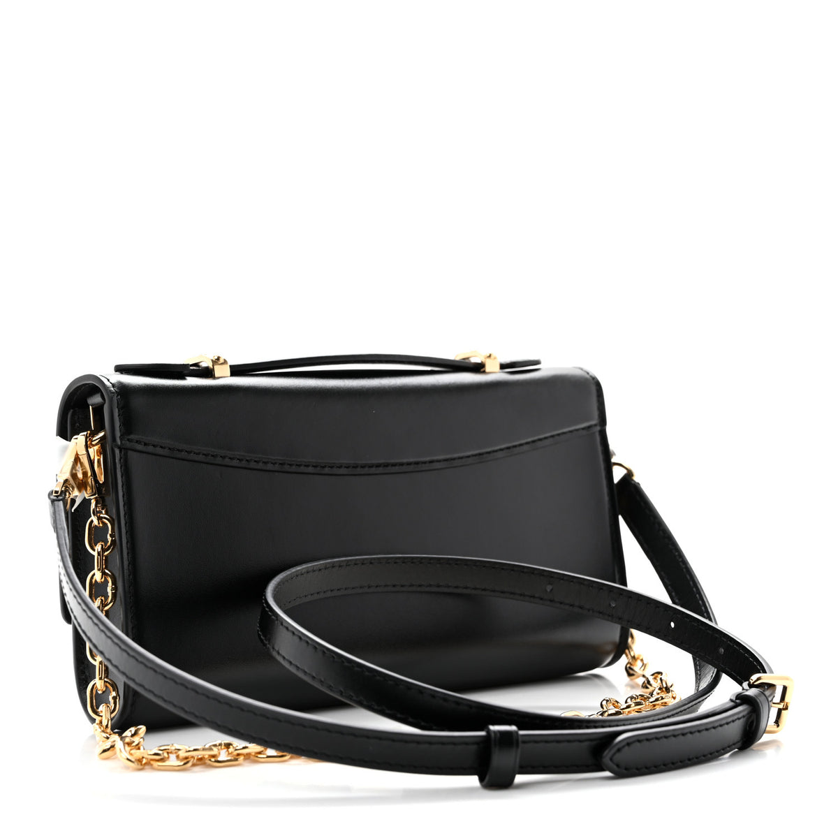 Louis Vuitton Calfskin LV Wallet On Chain Capucines Black 3 of 12