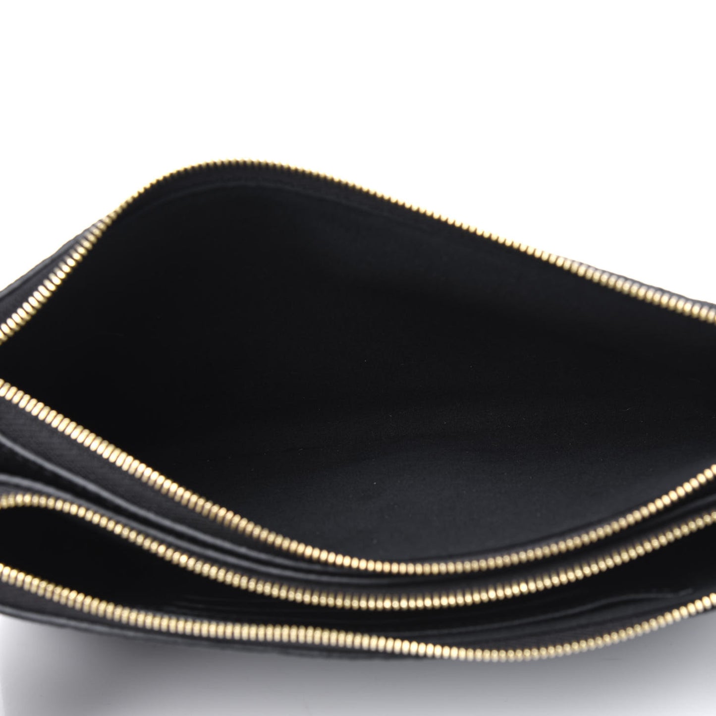Empreinte Double Zip Pochette Black