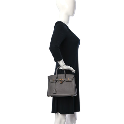 Hermes Togo Birkin 25 Etain 2 of 13