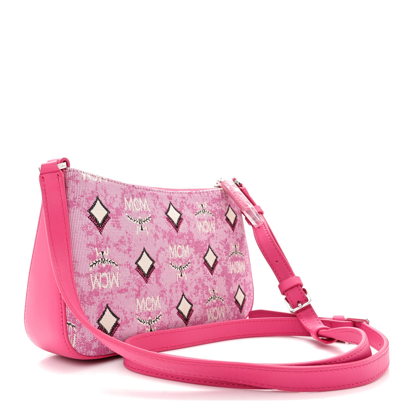 Vintage Jacquard Monogram Mini Aren Shoulder Bag Pink