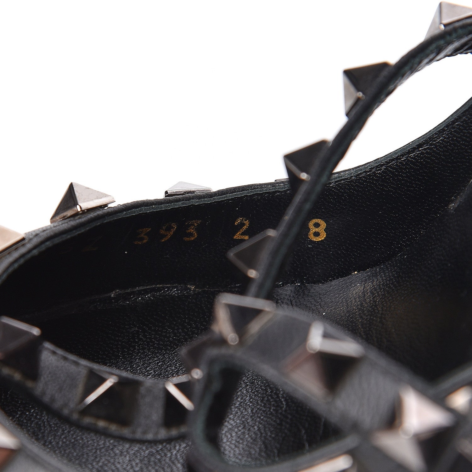 Valentino Garavani Nappa Rockstud Ankle Strap Pumps 38 Black 9 of 13