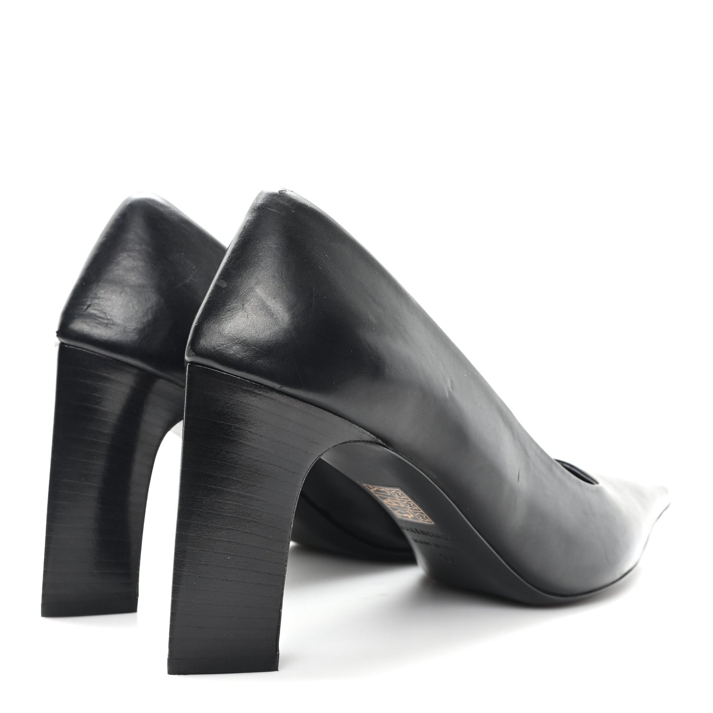 Calfskin Blade Knife Pumps 37 Black