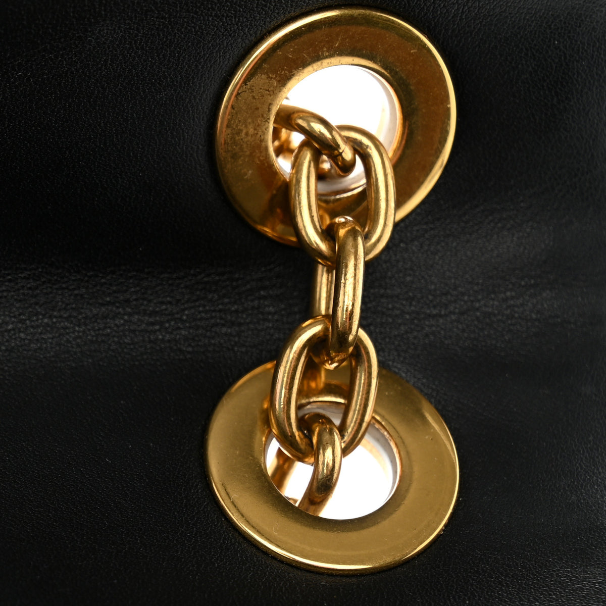 Calfskin LV New Wave Chain Bag Black