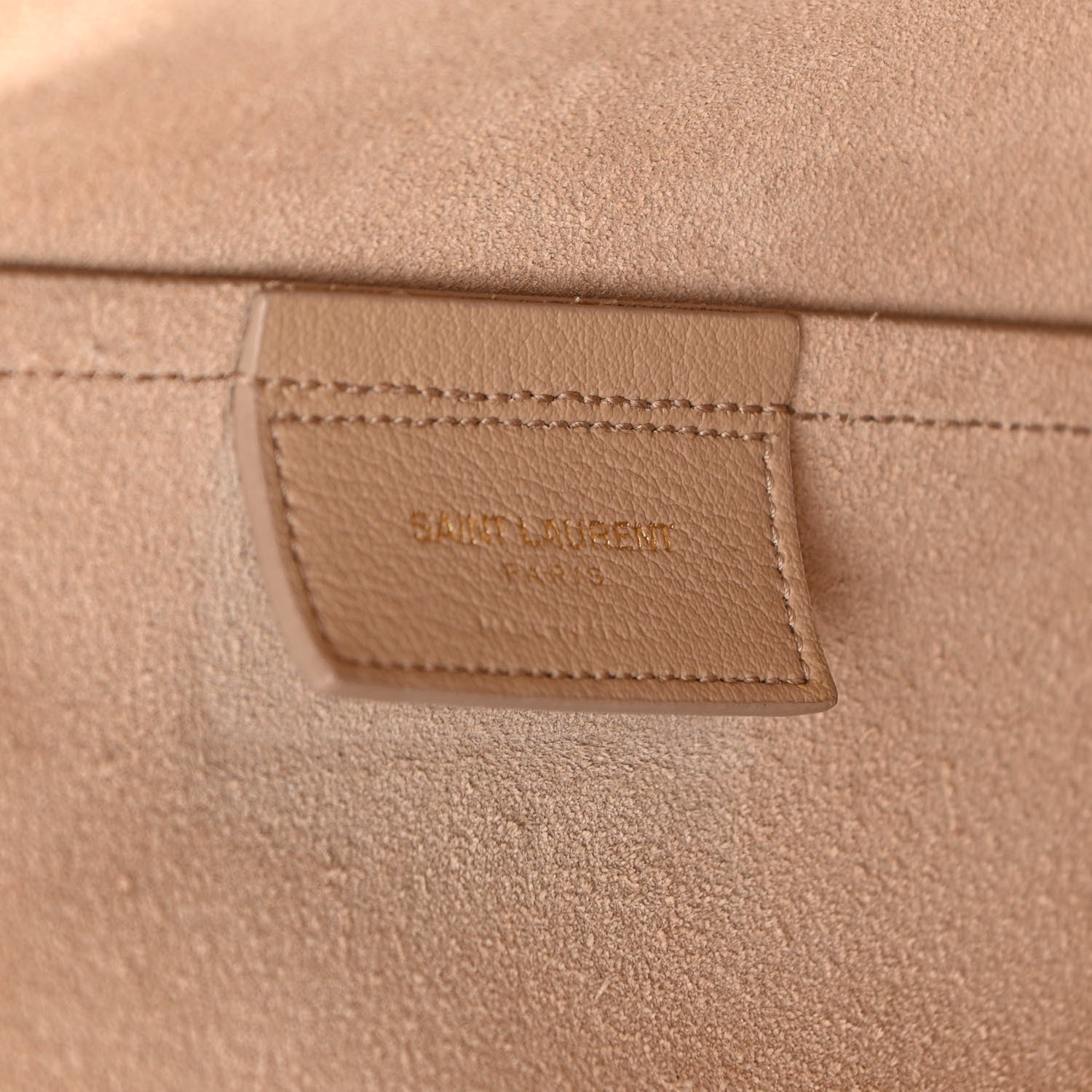 Saint Laurent Calfskin Large Shopping Tote Dark Beige 7 of 17