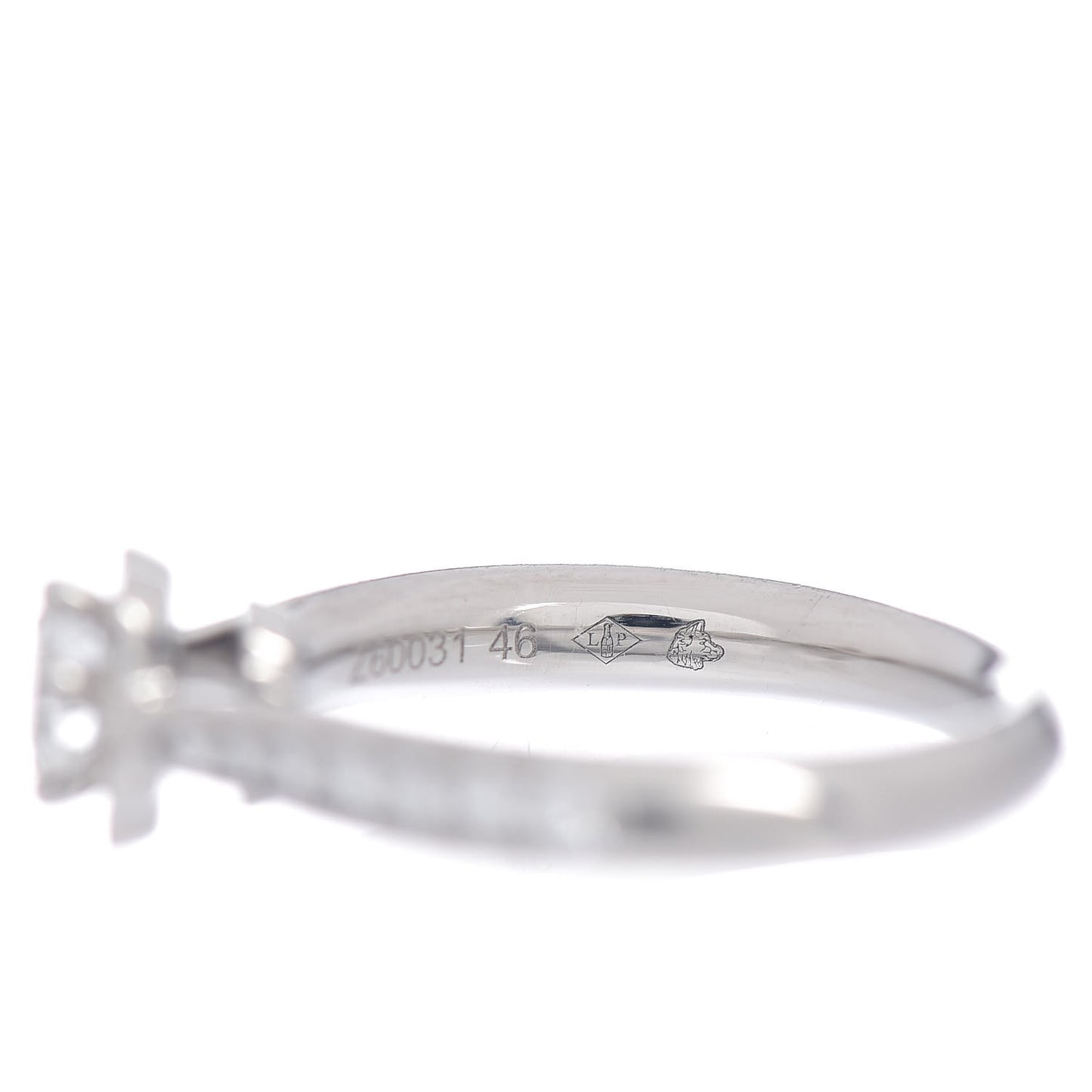 Platinum Diamond .26ct Camelia Ring 46 3.75