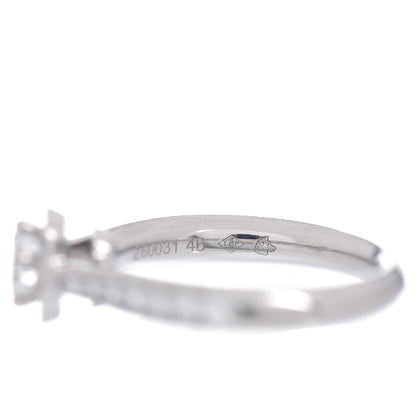 Chanel Platinum Diamond .26ct Camelia Ring 46 3.75 6 of 6