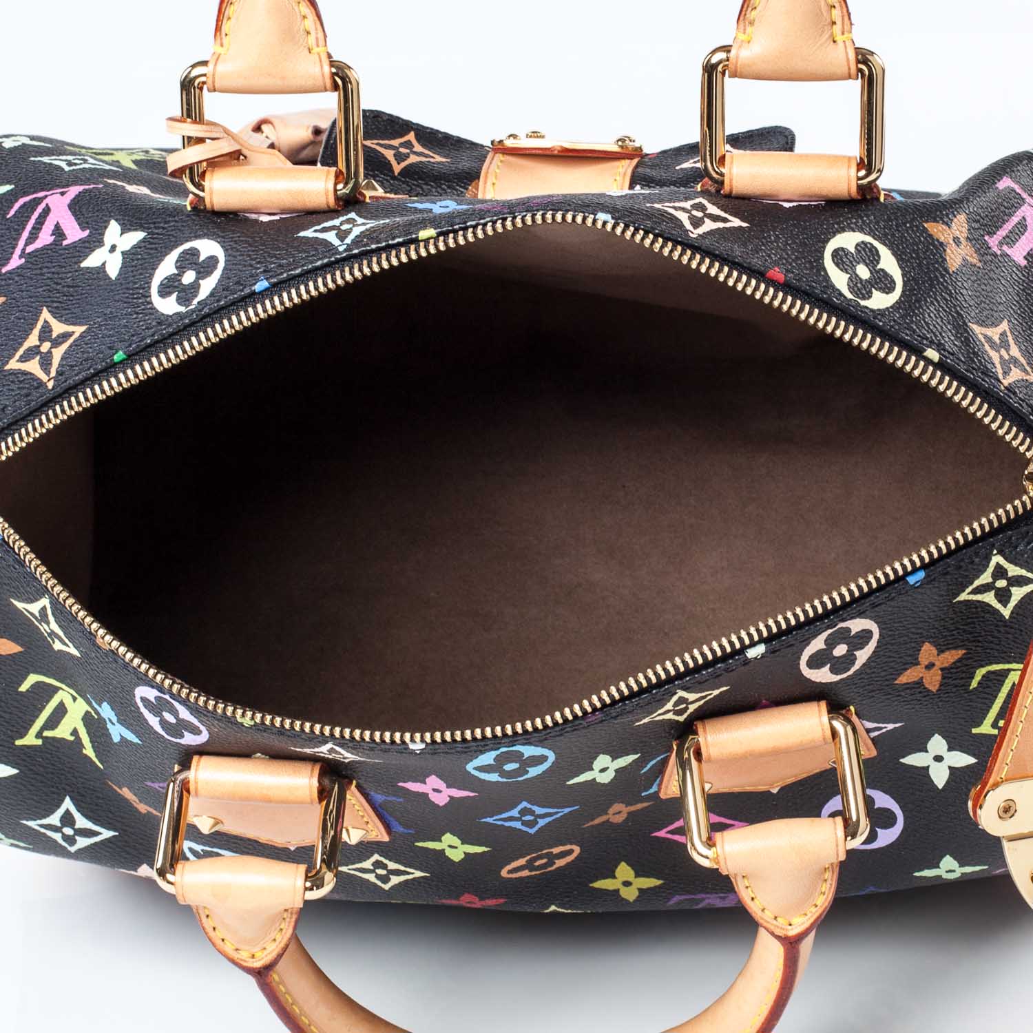 Louis Vuitton Monogram Multicolor Speedy 30 Black 9 of 10
