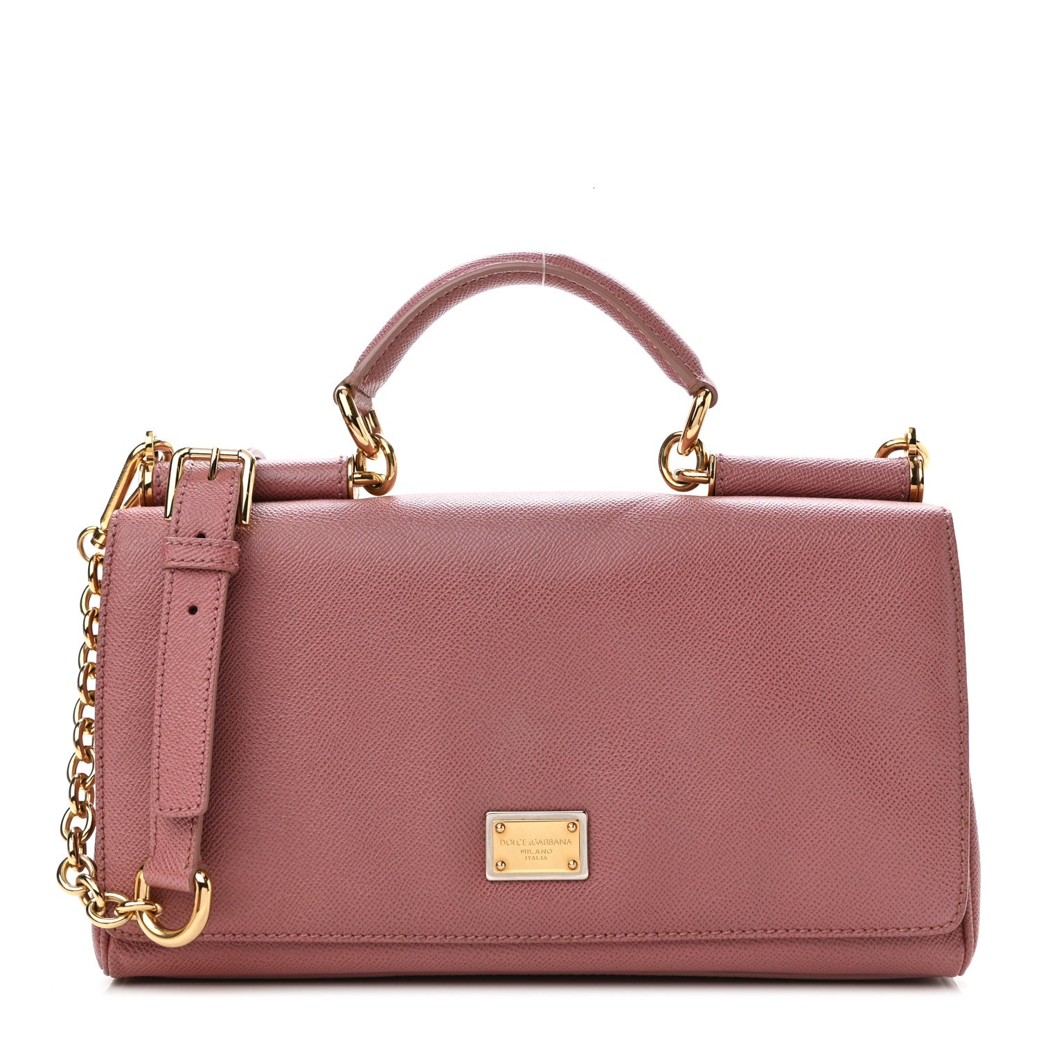 Dolce & Gabbana Dauphine Miss Sicily East West Shoulder Bag Pink 1 of 8