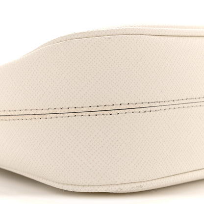 Prada Saffiano Lux Mini Re-Edition Shoulder Bag White 9 of 11