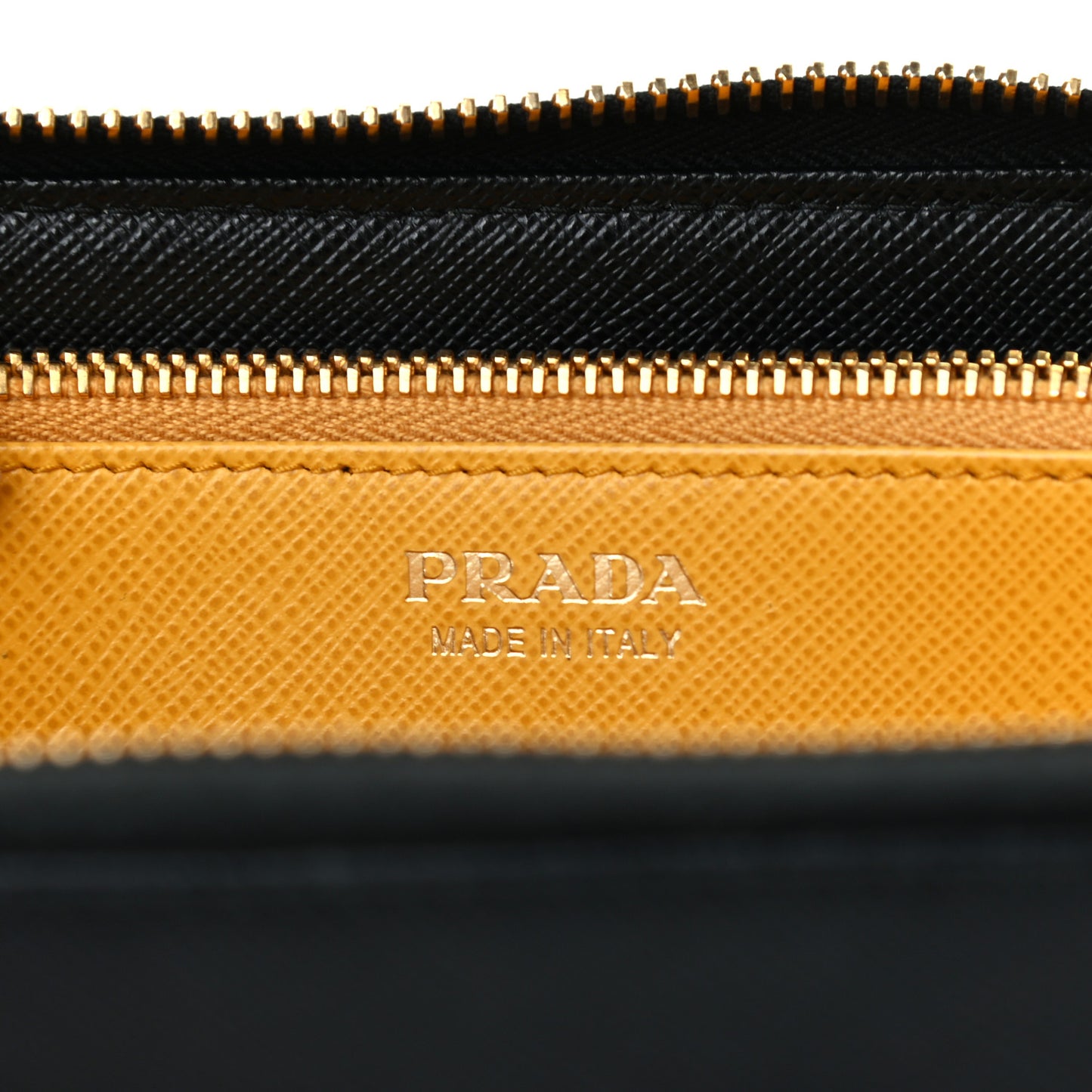 Saffiano Robot Continental Zip Around Wallet Black