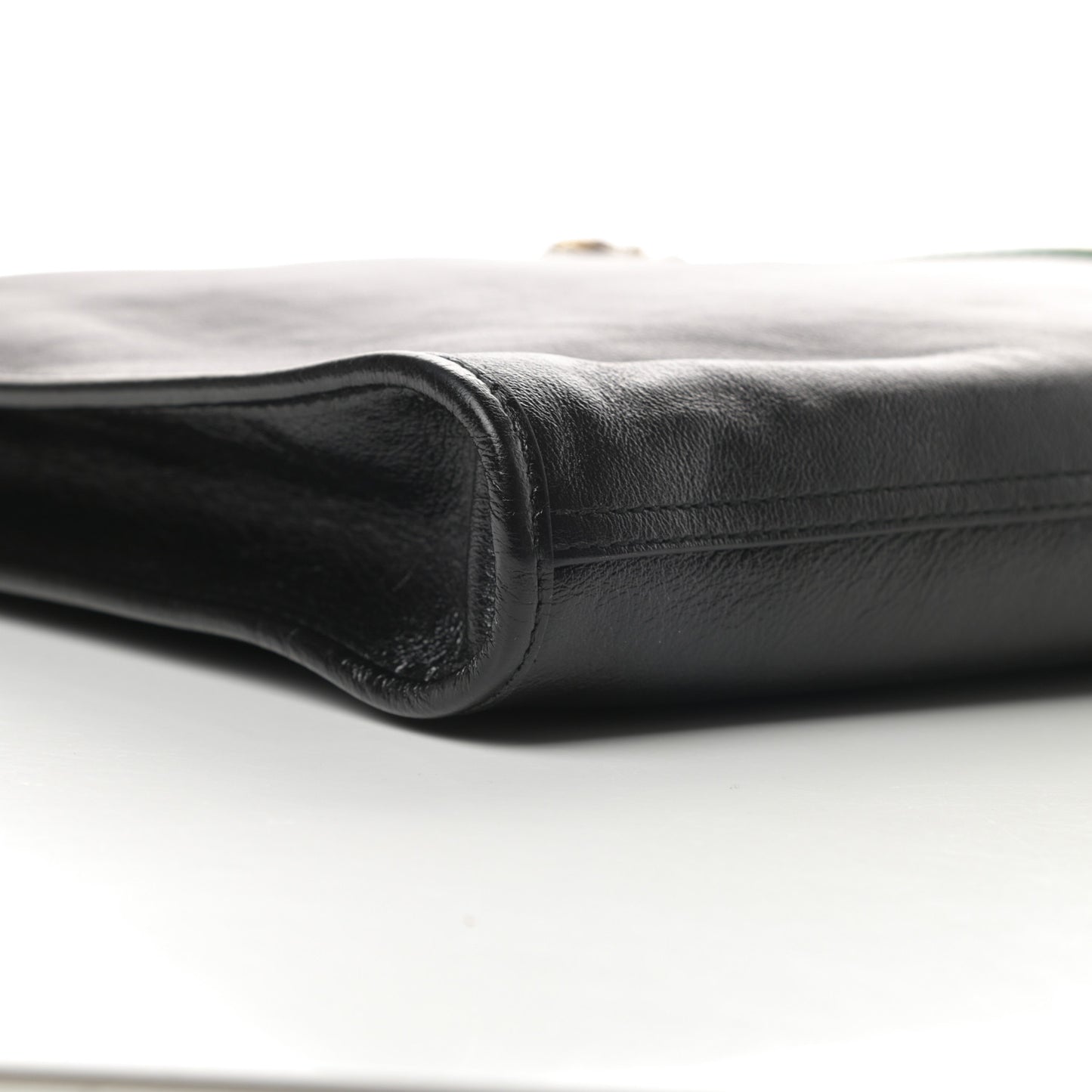 Calfskin Large Rajah Chain Tote Black