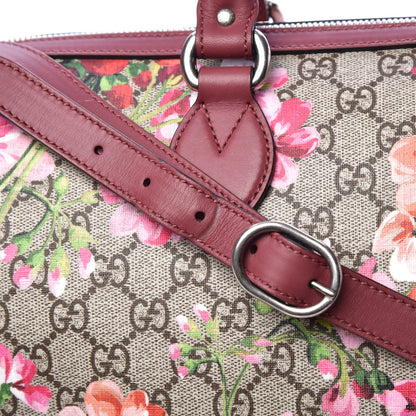 Gucci GG Supreme Monogram Blooms Medium Boston Beige Multicolor Dry Rose 15 of 15