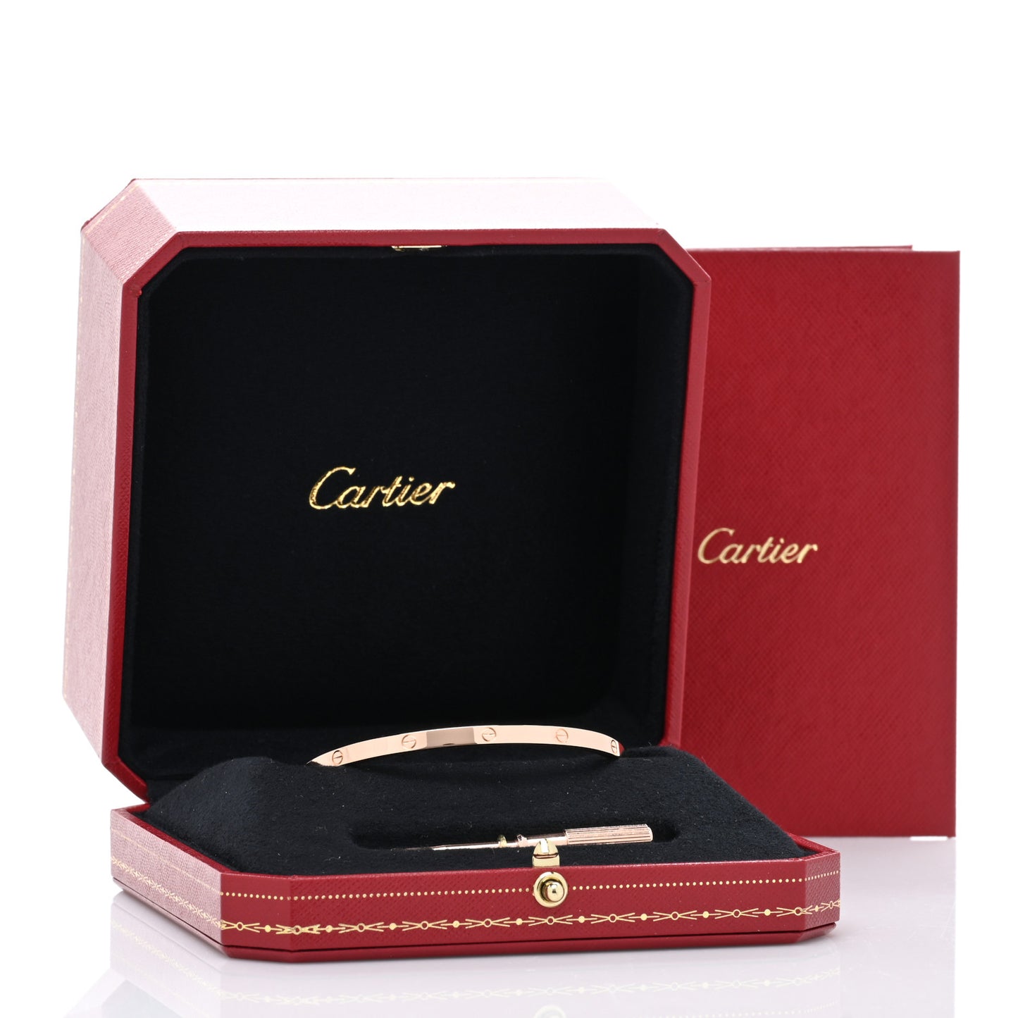 18K Pink Gold Small LOVE Bracelet 17