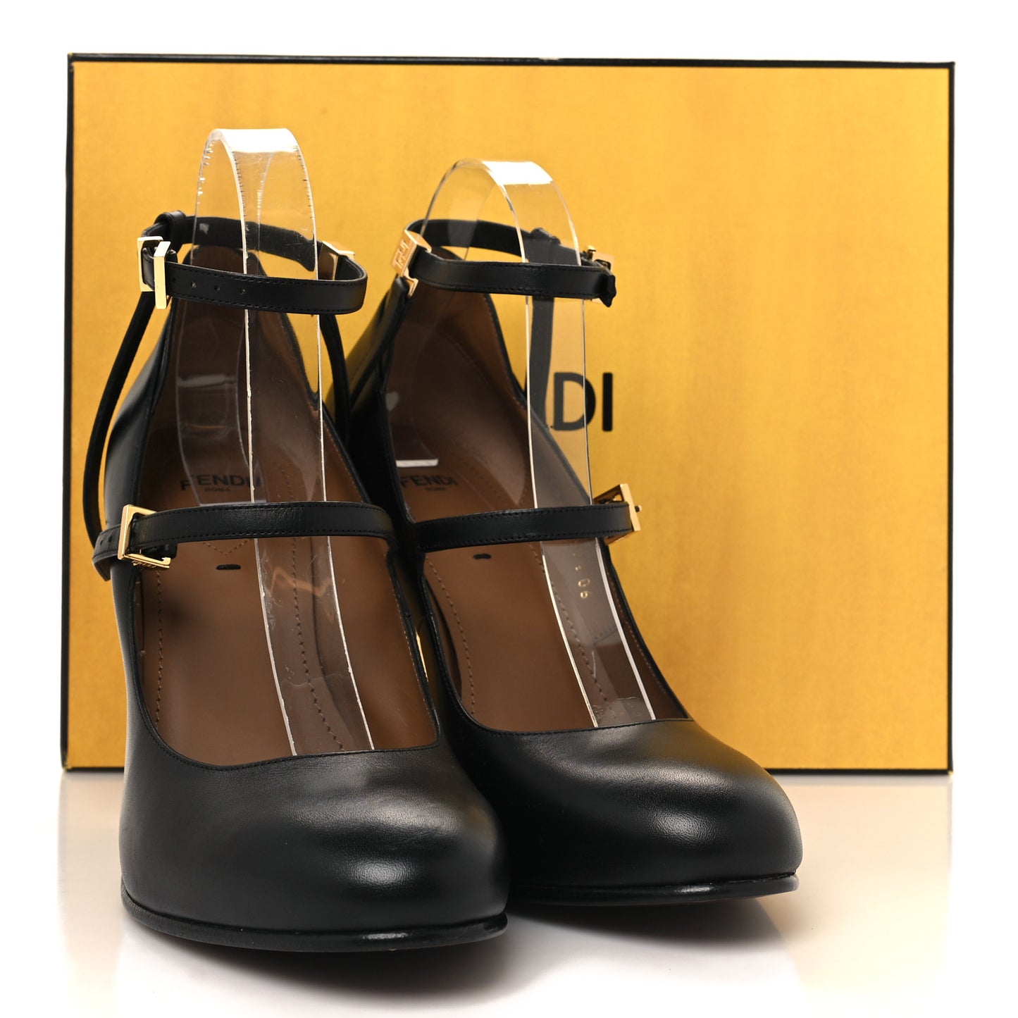 Vitello Delfina High Heel Pumps 39.5 Black