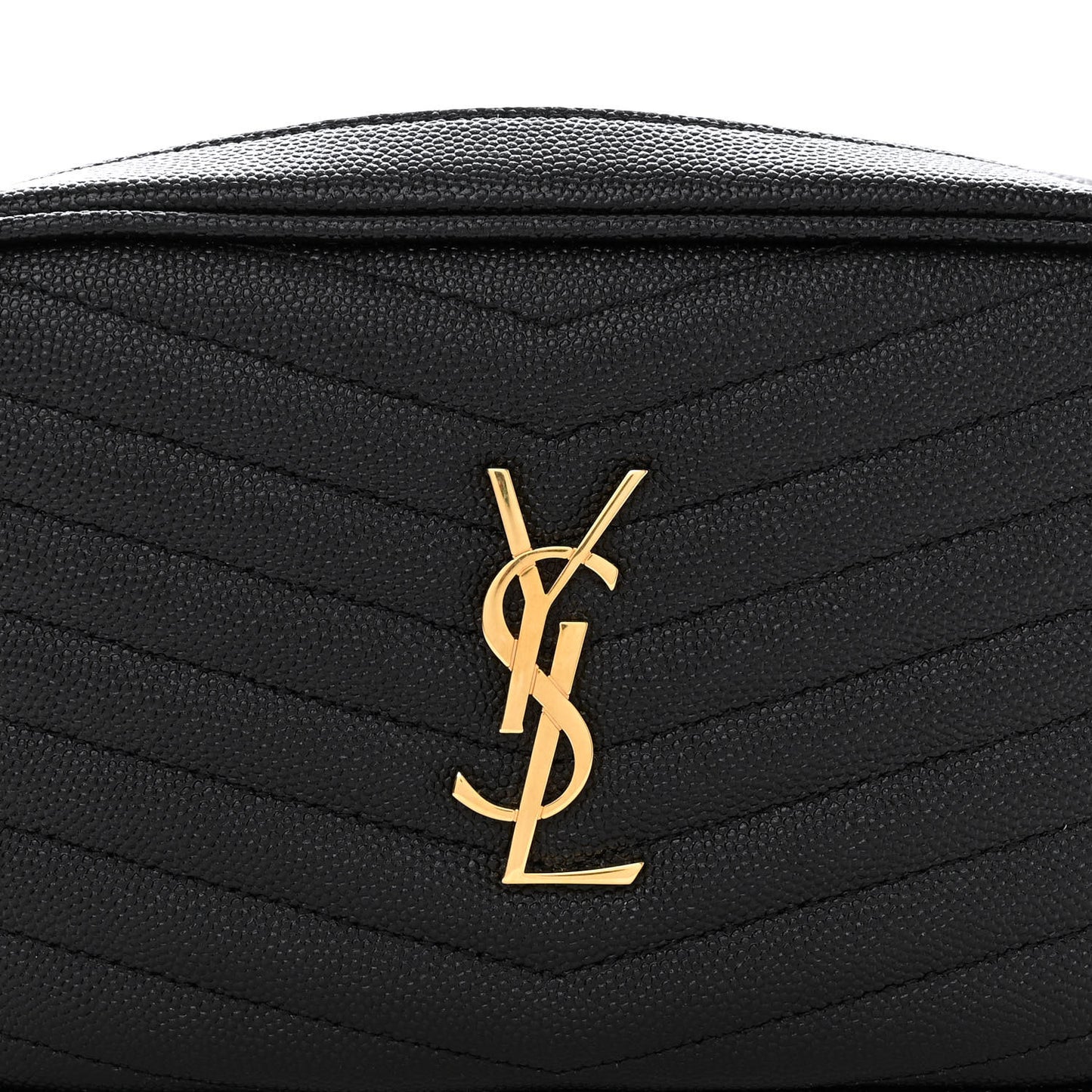 Grain De Poudre Matelasse Monogram Mini Lou Camera Bag Black
