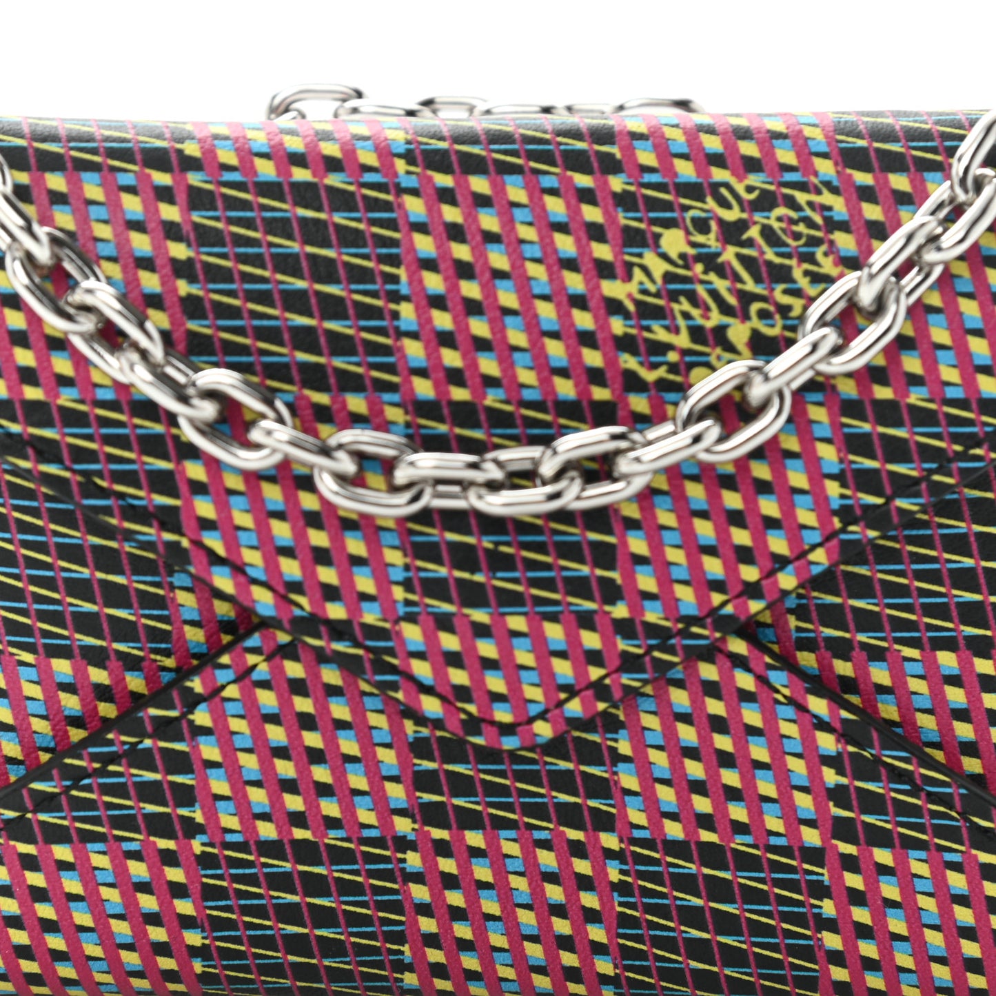 Damier LV Pop Kirigami Necklace Rose