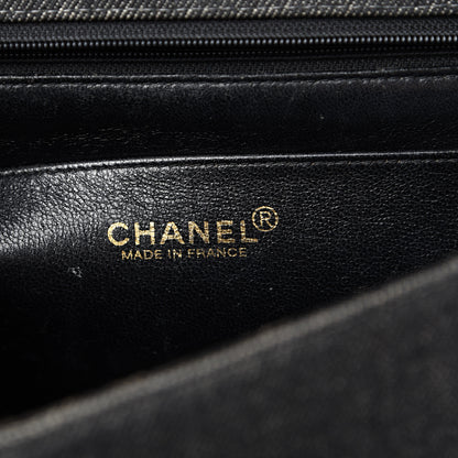 Chanel Denim Jumbo Kelly Flap Black 5 of 20