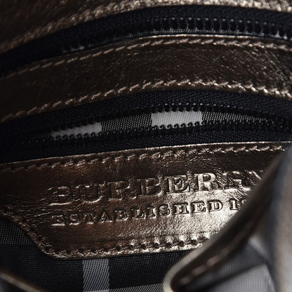 Burberry Metallic Calfskin Warrior Hobo Gold 5 of 19