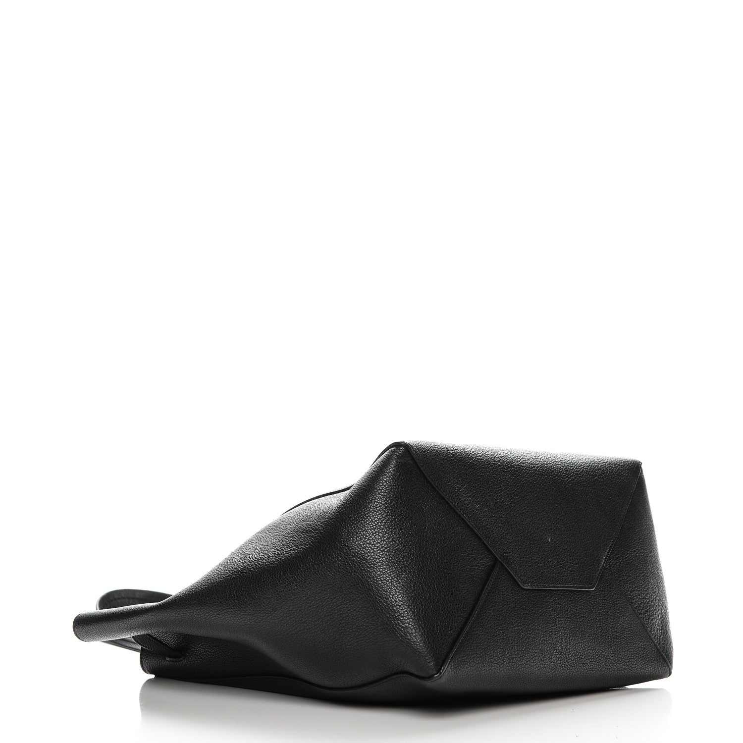 Celine Soft Grained Calfskin Small Belt Cabas Phantom Black 4 of 9
