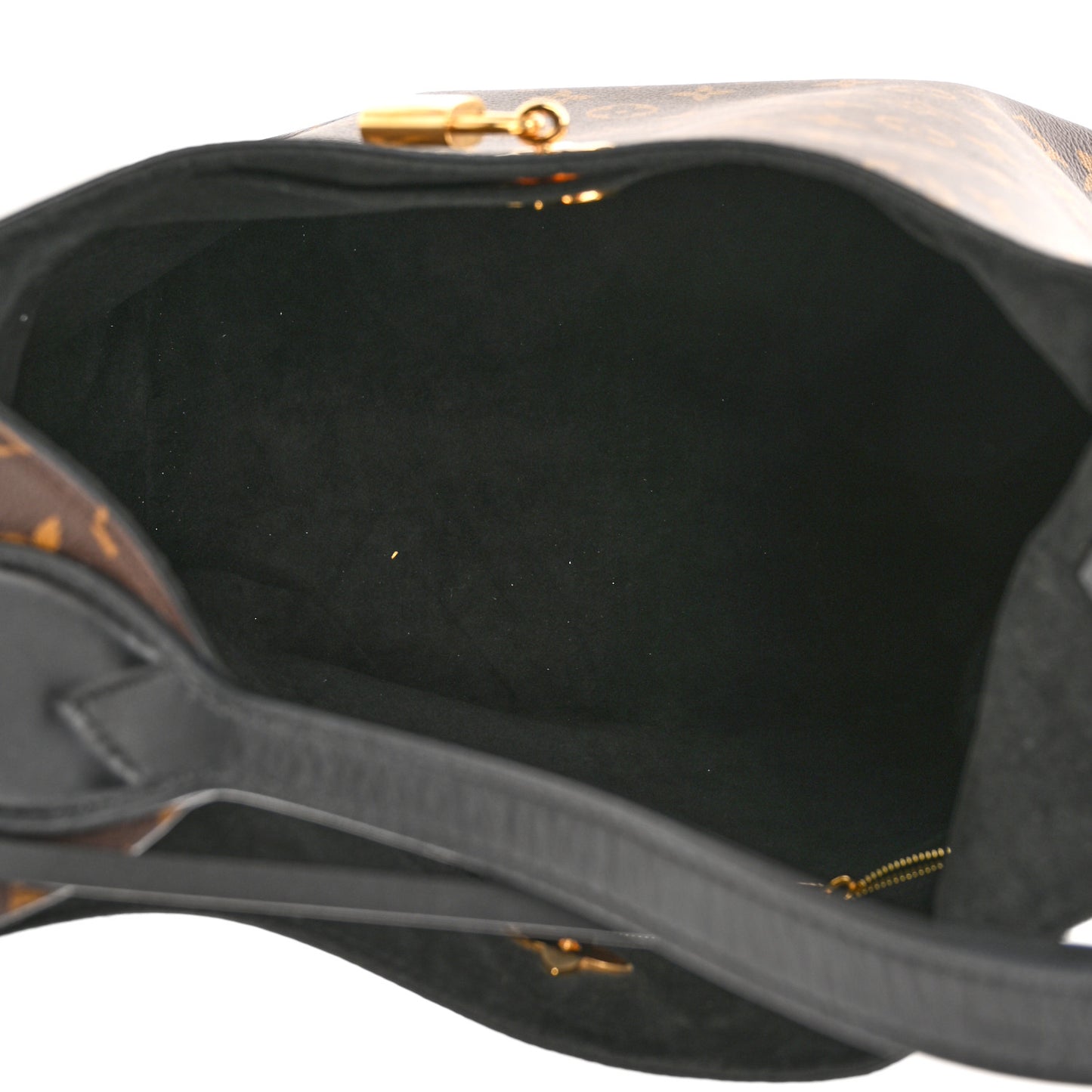 Monogram Flower Hobo Black