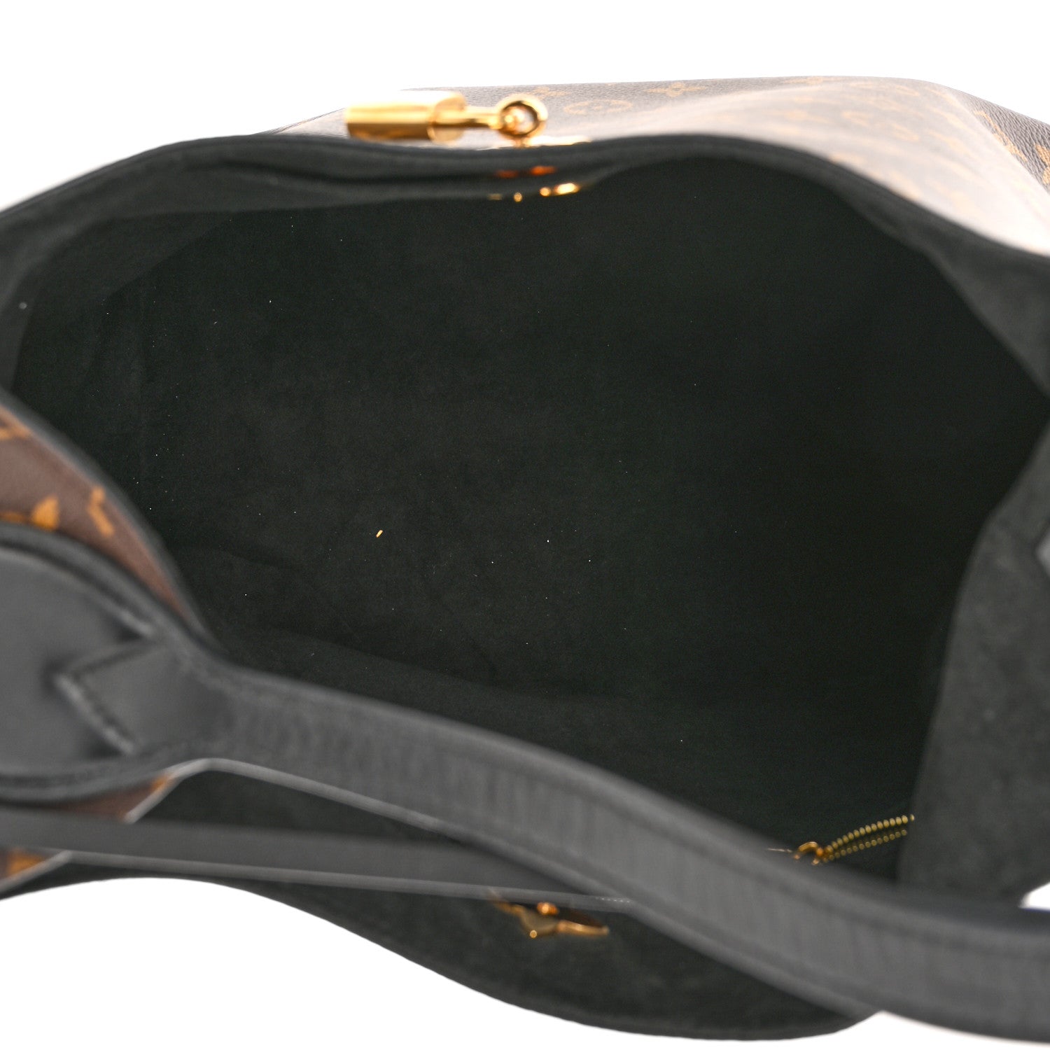 Louis Vuitton Monogram Flower Hobo Black 5 of 10