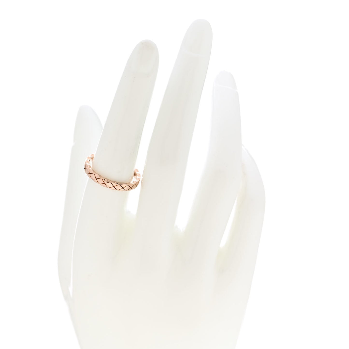 18K Beige Gold Mini Coco Crush Ring 56 7.5
