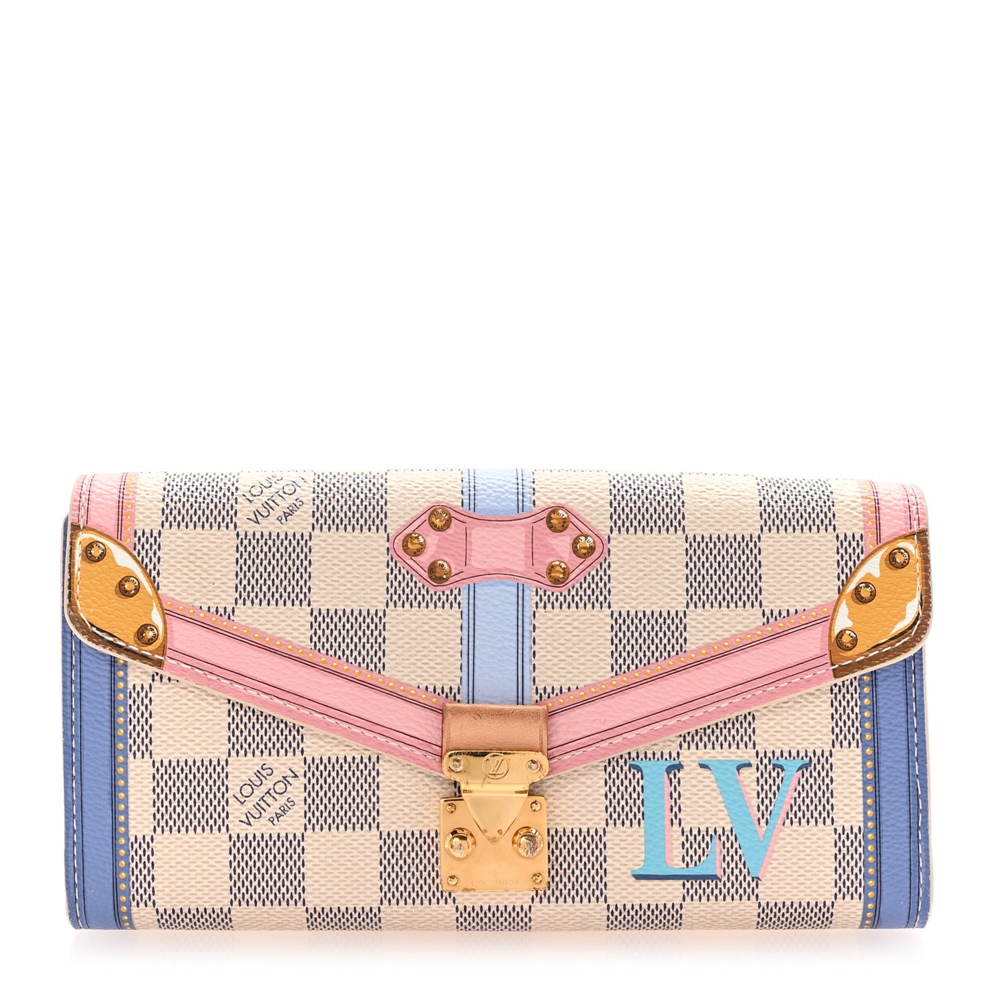 Damier Azur Summer Trunks Sarah Wallet NM