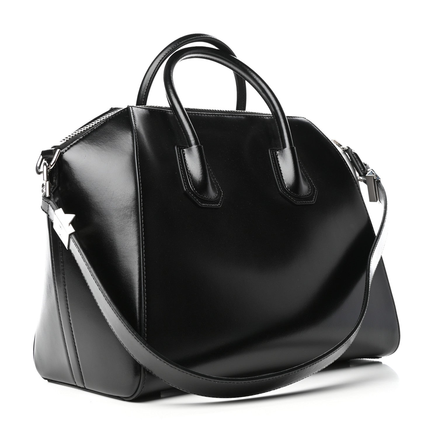 Givenchy Shiny Lord Calfskin Medium Antigona Black 3 of 9