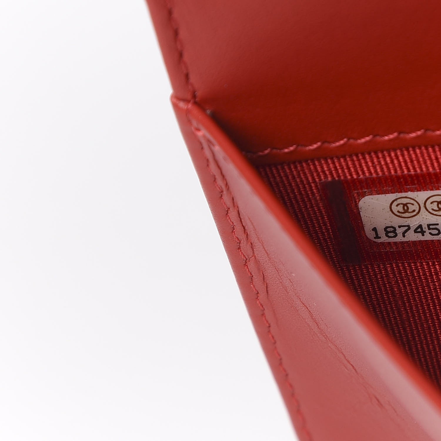 Chanel Caviar Quilted CC Long Double Wallet Red 8 of 11