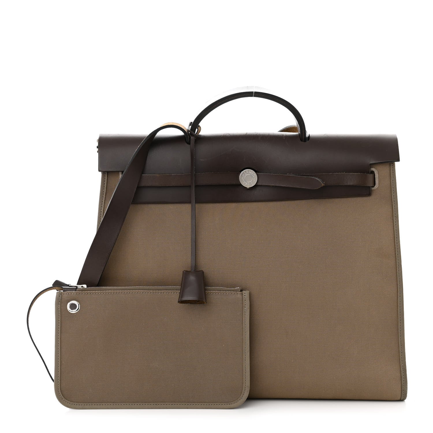 Hermes Toile Vache Hunter Herbag Zip 39 MM Etoupe Ebene 3 of 14