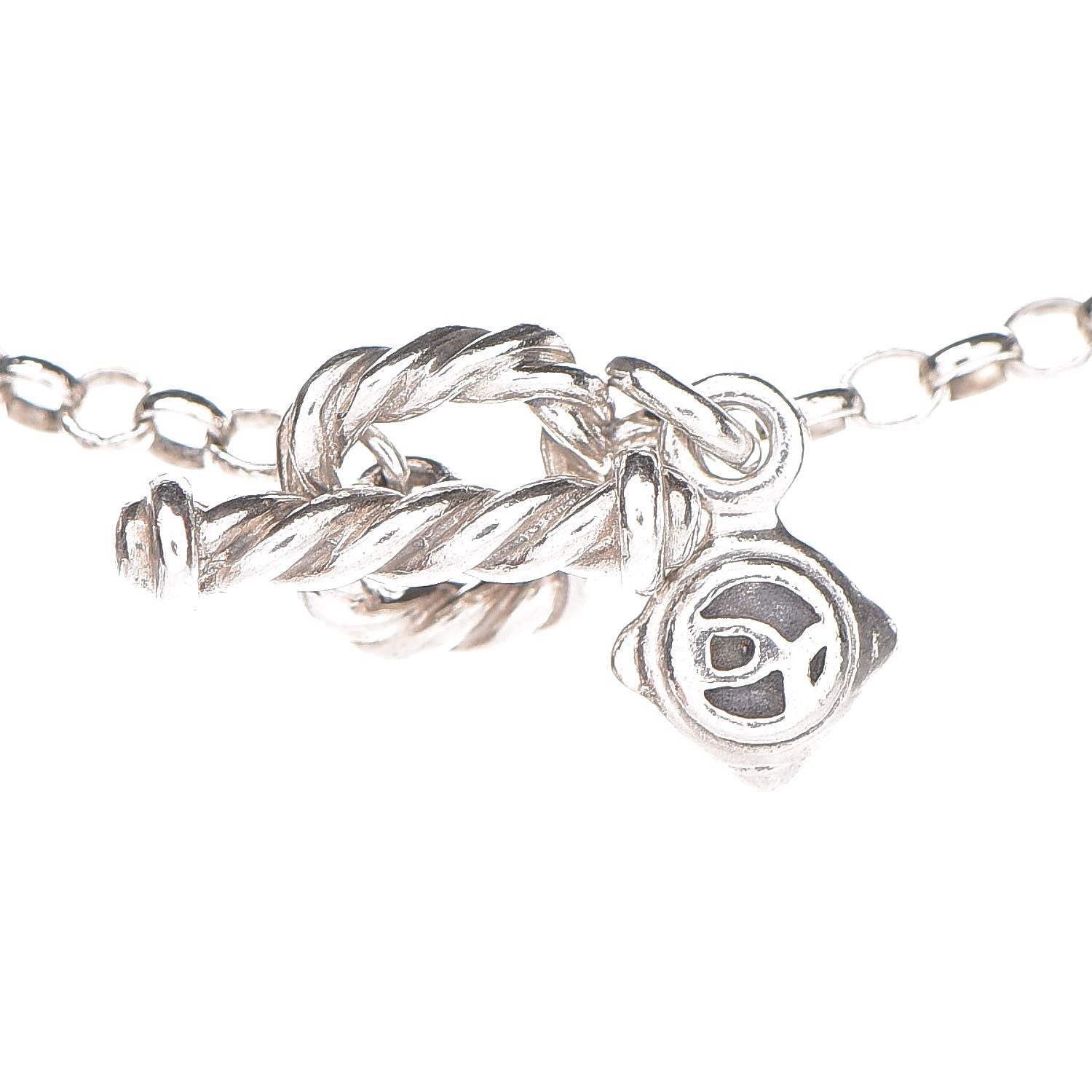 David Yurman Sterling Silver Freshwater Pearl Bead Chain Necklace 6 of 6