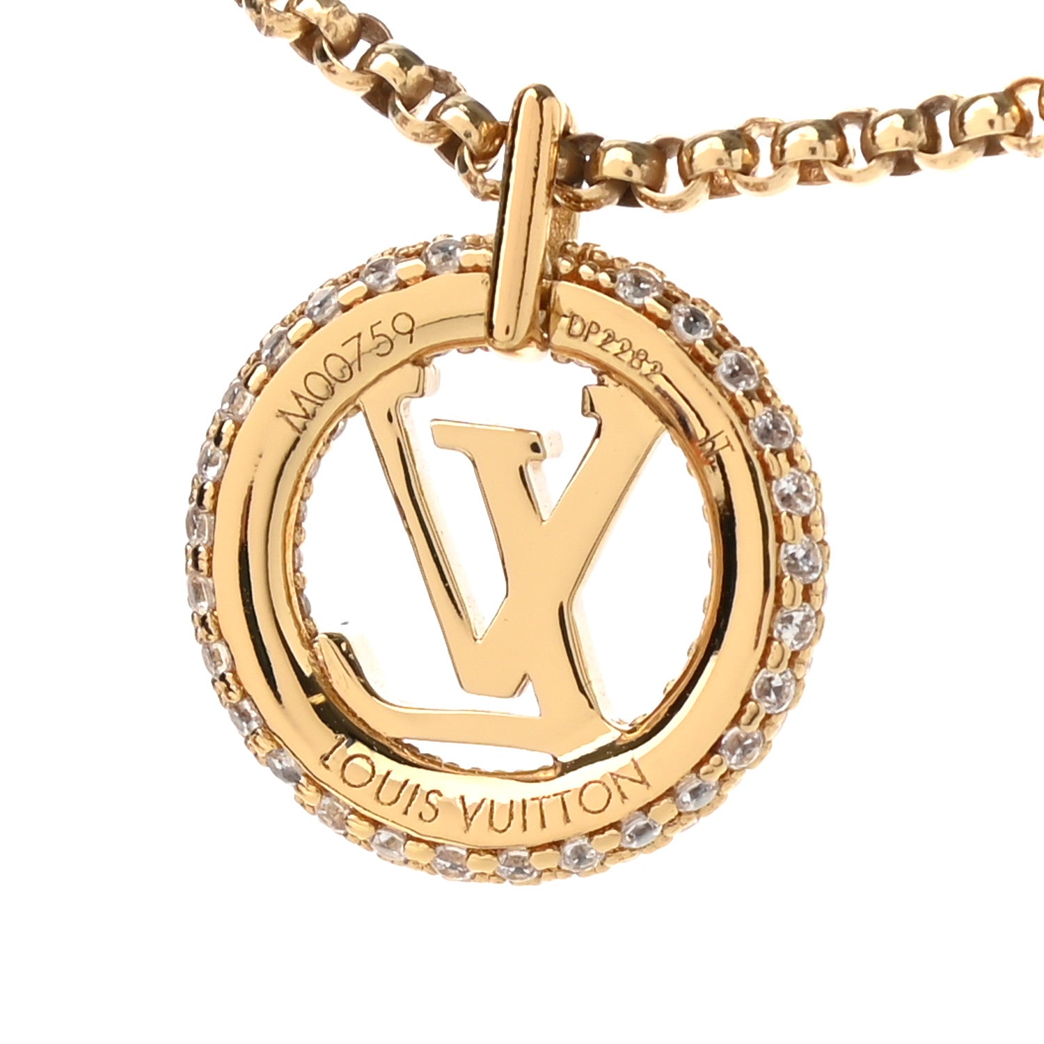 Louis Vuitton Metal Crystal Louise By Night Necklace 6 of 7