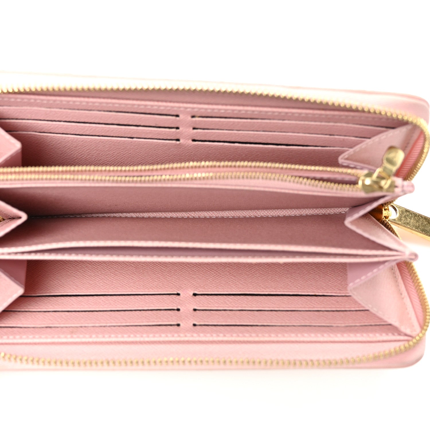 Louis Vuitton Damier Azur Zippy Wallet Rose Ballerine 5 of 8