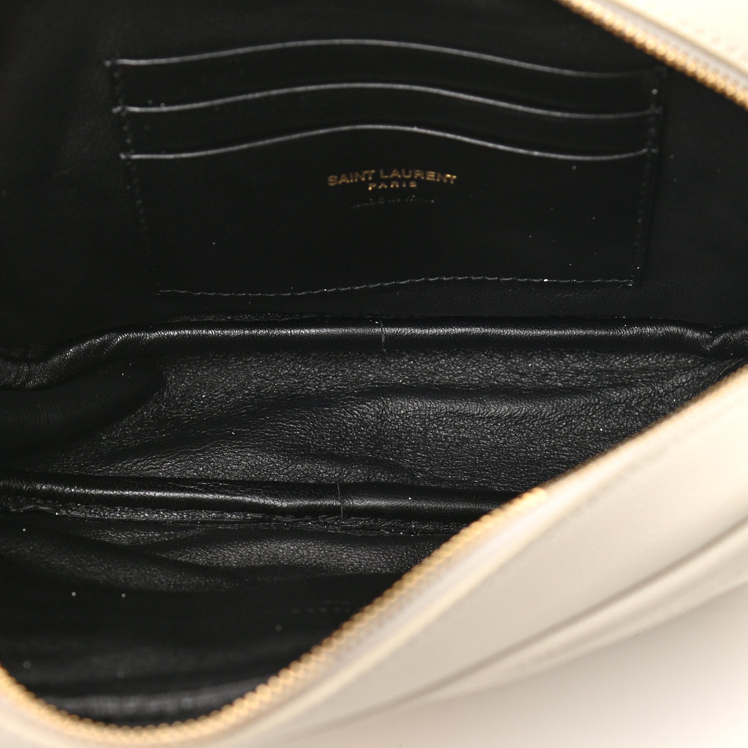 Saint Laurent Grain De Poudre Matelasse Monogram Mini Lou Camera Bag Blanc Vintage 5 of 9