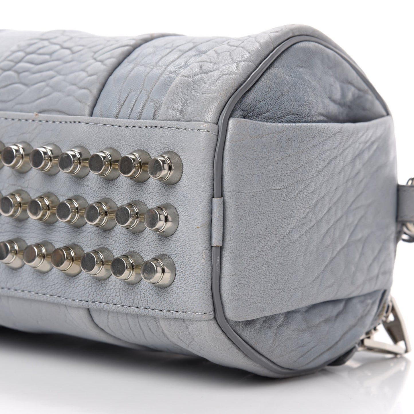 Pebbled Lambskin Mini Rockie Carbon Rodhium Hardware