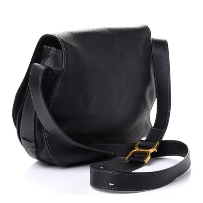 Chloe Calfskin Medium Marcie Round Crossbody Bag Black 2 of 9