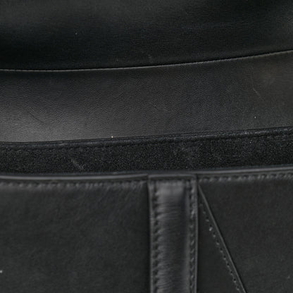 Christian Dior Calfskin Saddle Bag Black 10 of 12