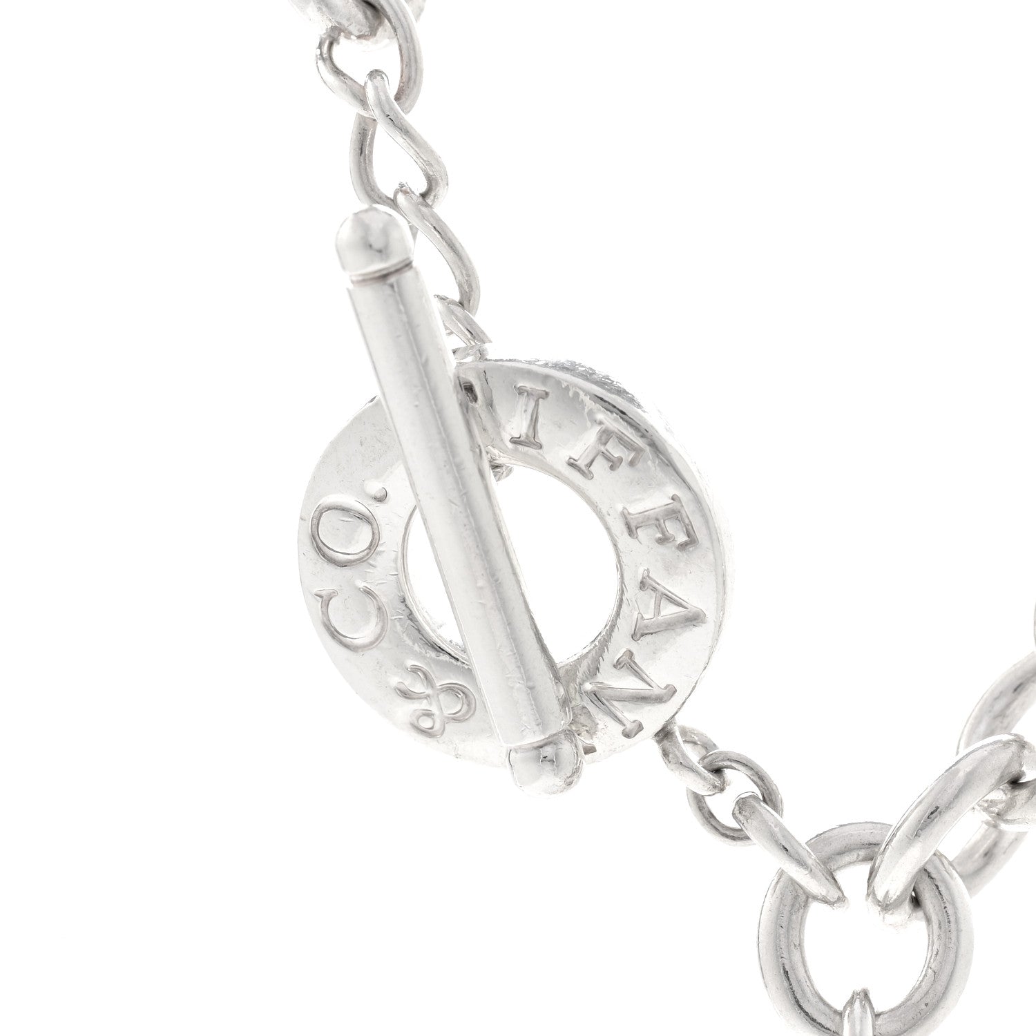 Tiffany Sterling Silver Heart Tag Toggle Necklace 4 of 5