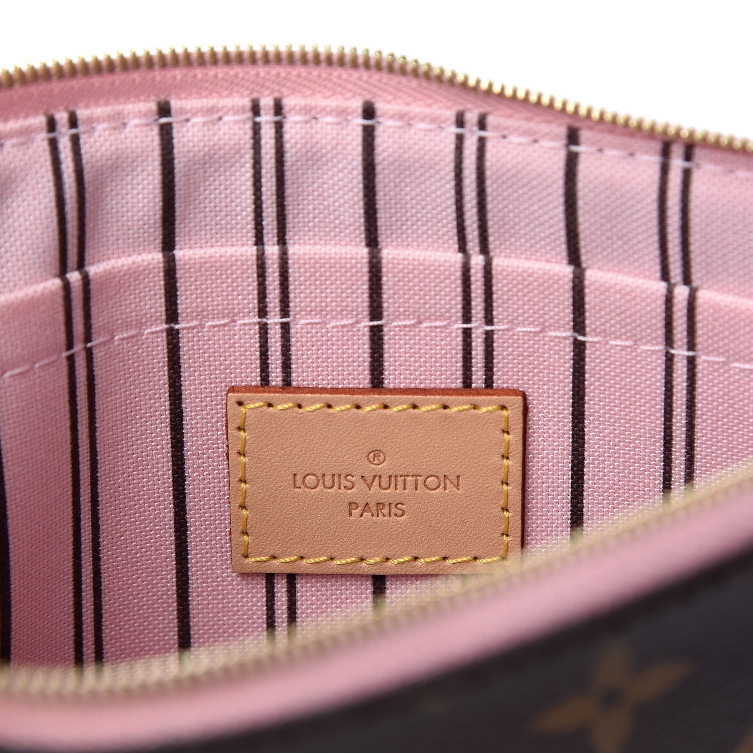 Louis Vuitton Monogram Neverfull MM GM Pochette Sugar Pink 6 of 8