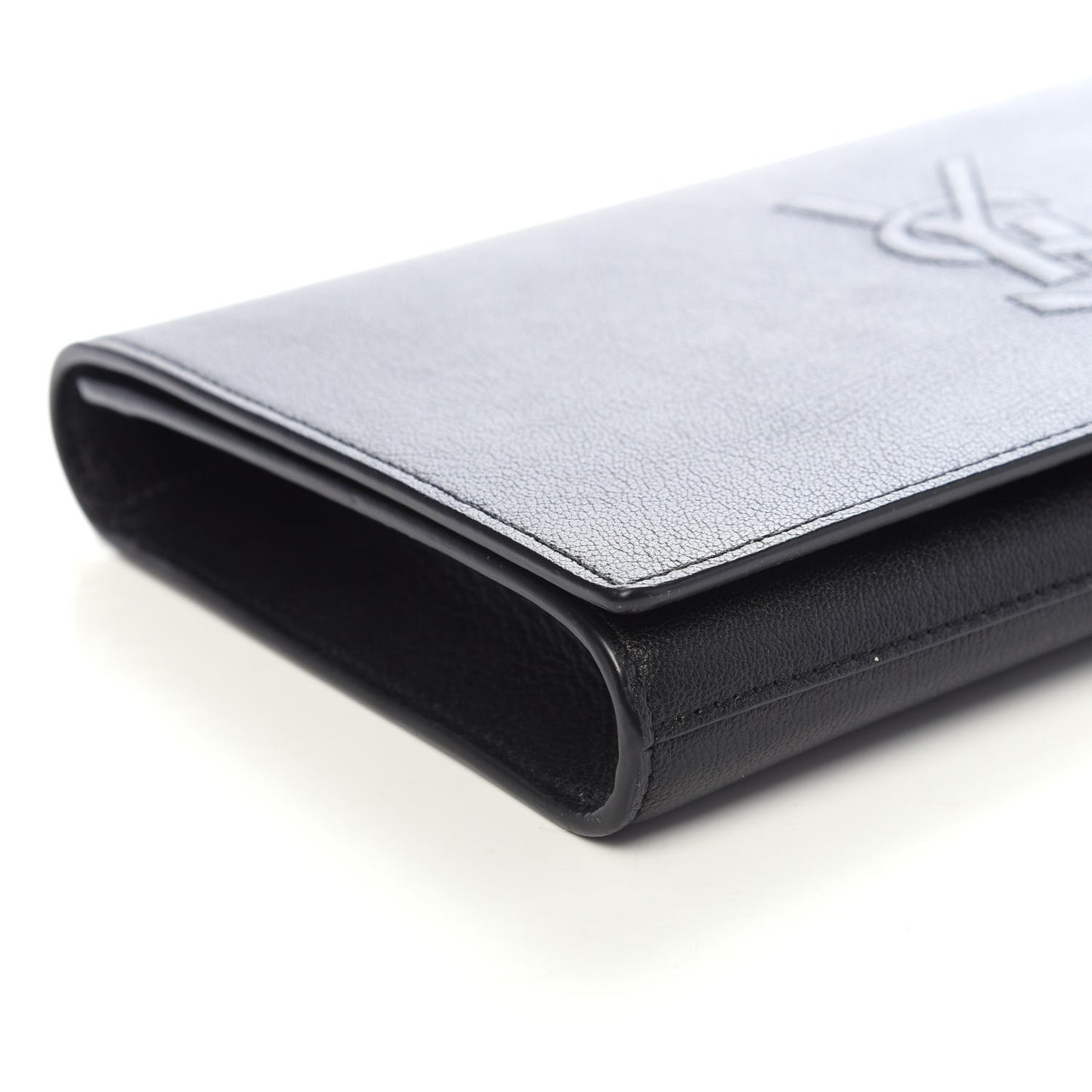 Calfskin Monogram Large Belle De Jour Clutch Black