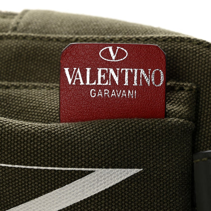 Valentino Garavani Canvas VLTN Print Rockstud Crossbody Olive 7 of 11