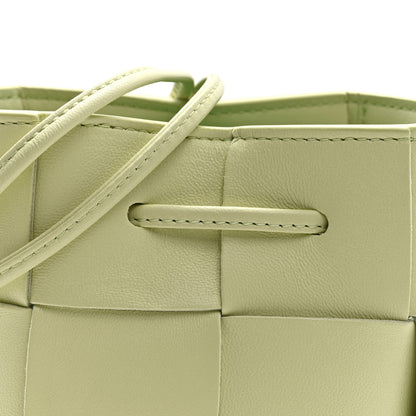 Bottega Veneta Nappa Maxi Intrecciato Mini Cassette Bucket Bag Lemon Washed 7 of 9