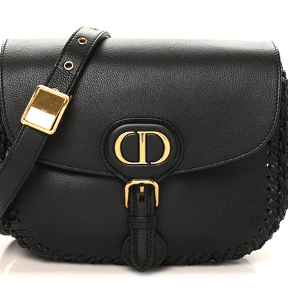 Christian Dior Grained Calfskin Medium Whipstitched Bobby Bag Black 7 of 9