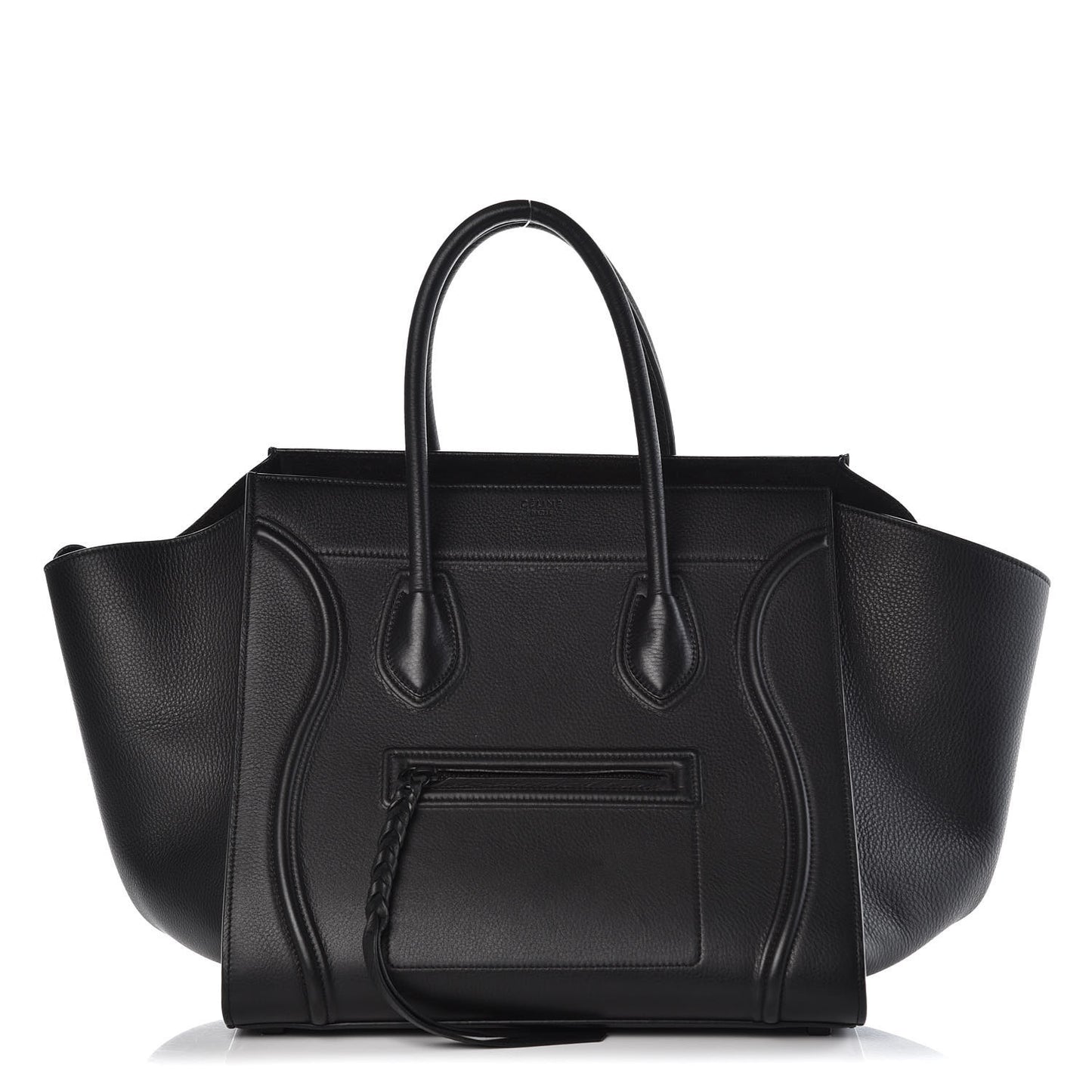 Supple Calfskin Medium Phantom Luggage Black