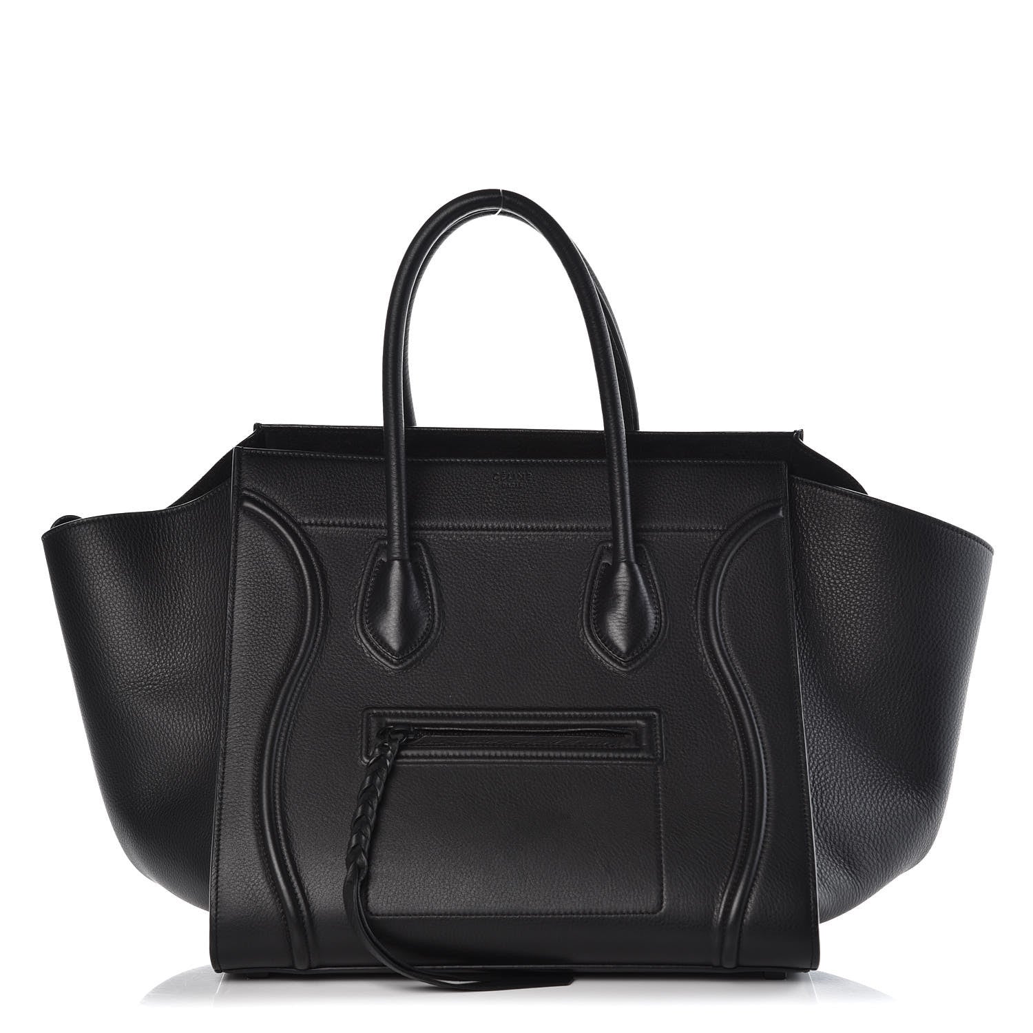 Celine Supple Calfskin Medium Phantom Luggage Black 1 of 7