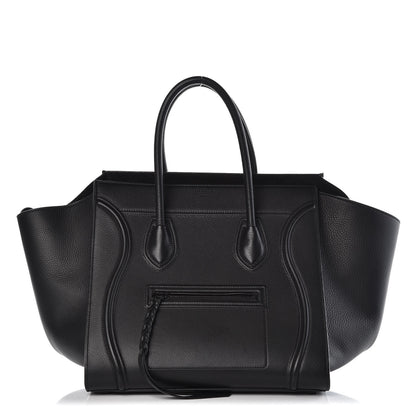 Celine Supple Calfskin Medium Phantom Luggage Black 1 of 7