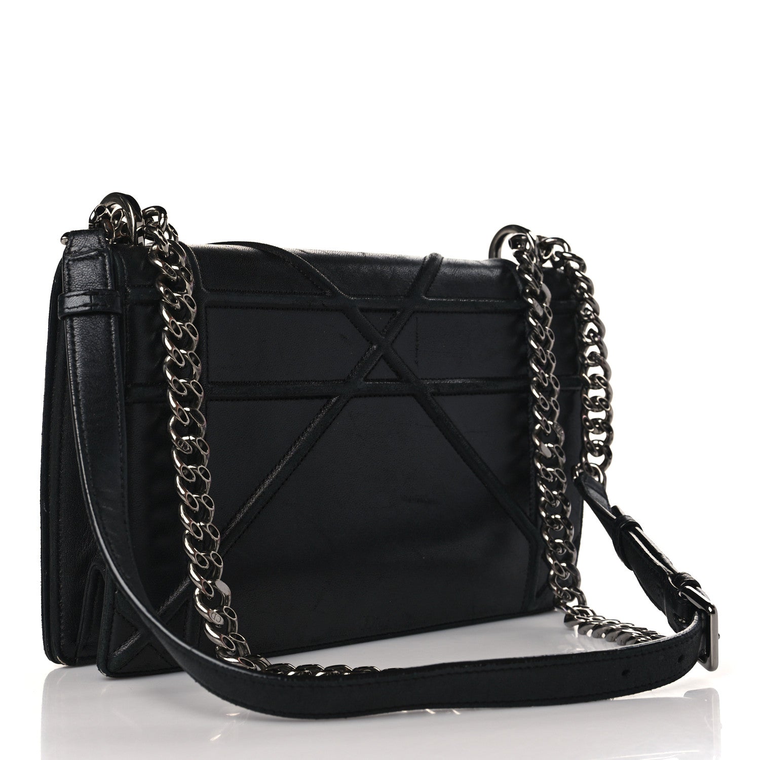 Christian Dior Lambskin Medium Diorama Flap Bag Black 3 of 13