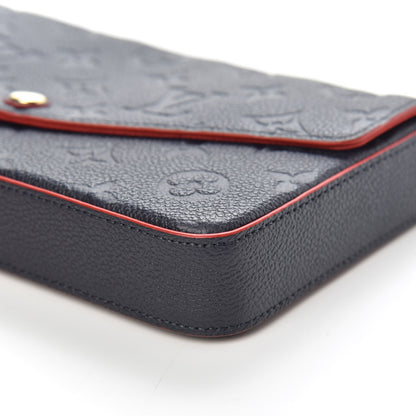 Louis Vuitton Empreinte Pochette Felicie Chain Wallet Marine Rouge 10 of 10