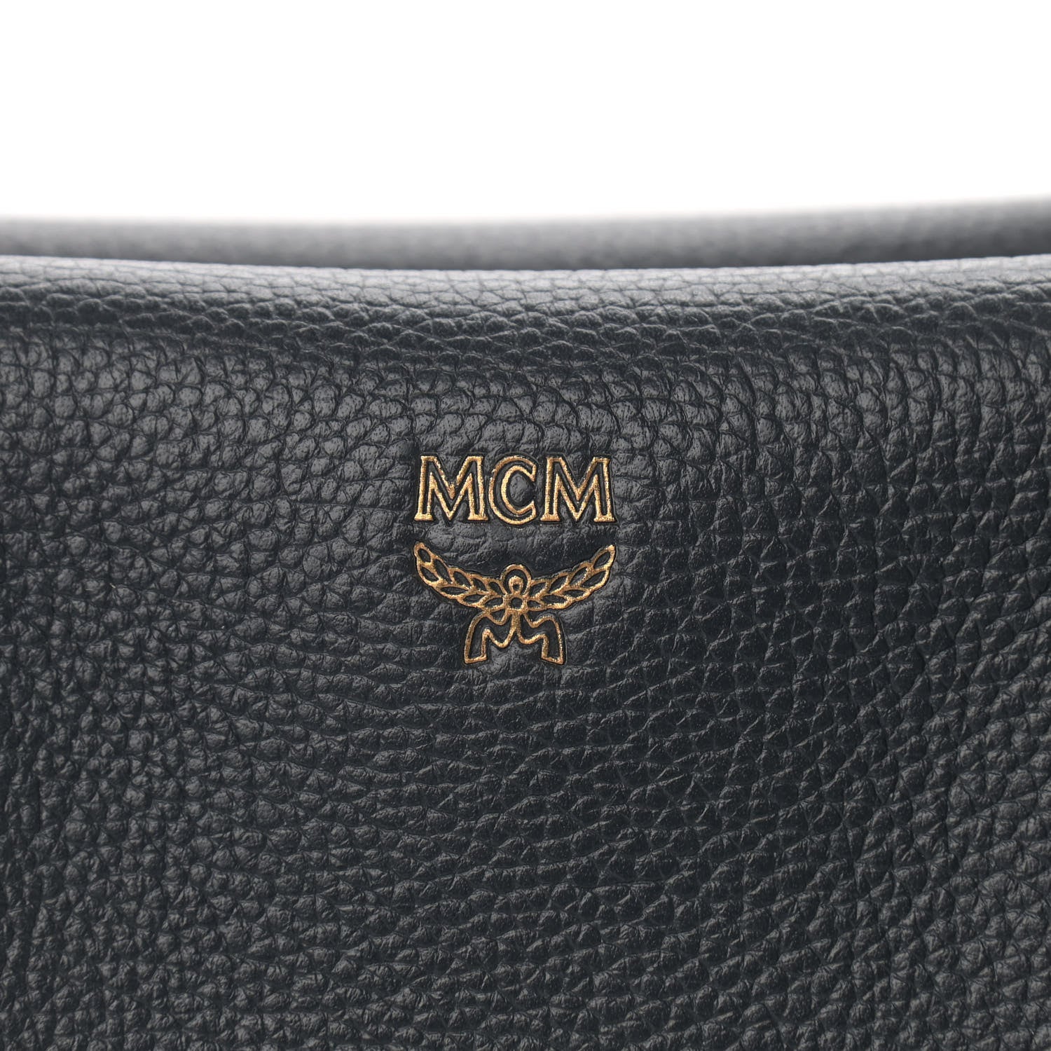 MCM Grained Calfskin Medium Milla Tote Phantom Grey 8 of 11